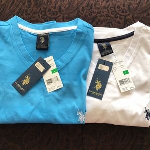 U.S. POLO ASSN. in large both have tags on still.